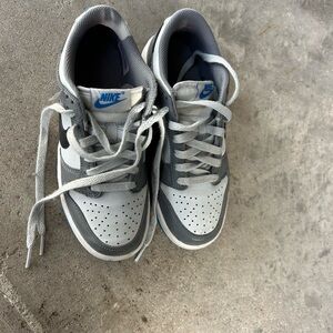 Nike Gray and White Sneakers